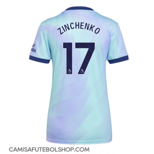 Camisa de time de futebol Arsenal Oleksandr Zinchenko #17 Replicas 3º Equipamento Feminina 2024-25 Manga Curta